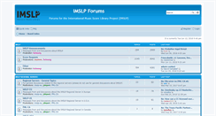 Desktop Screenshot of forums.imslp.eu